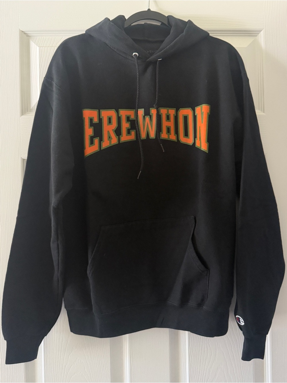 EREWHON Pizzaslime Black Pullover Hooded Hoodie Sweatshirt